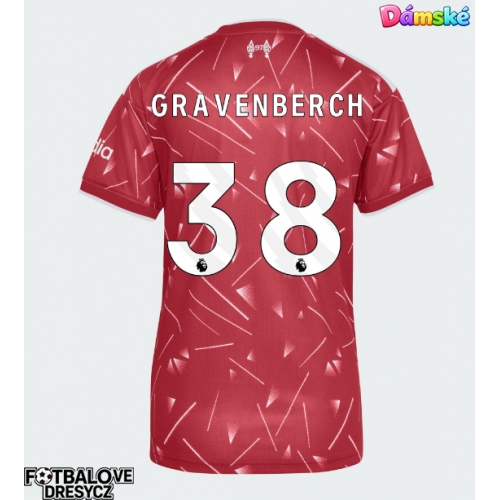 Liverpool Ryan Gravenberch #38 Dámské Domácí Dres 2026-27 Krátký Rukáv Liverpool Ryan Gravenberch #38 Dámské Domácí Dres 2026-27 Krátký Rukáv